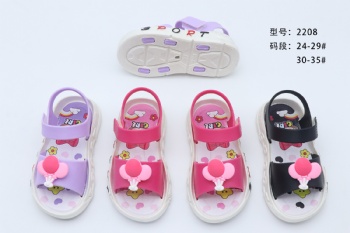 Fashion Cute PVC Soft Sole Kids Girls Slippers Children Indoor Outdoor Sandals