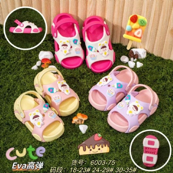 cute baby sandals EVA kids fashion slippers colorful shoes for children all size made in china