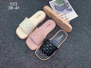 warm color beautiful lady slippers square toes women slide slippers best sale lady slippers made in china