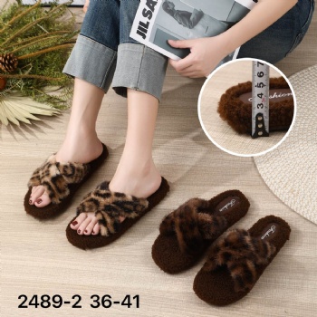 fur lady fuzzy slippers made in china warm winter women slippers comfortable woman cotton slippers